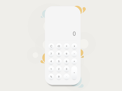 Calculator - Mobile App app calculator calculator app calculator design calculator ui design minimal mobile mobile app ui ux
