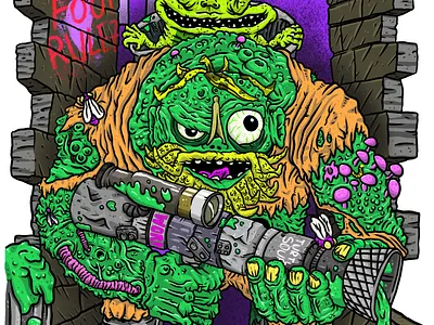 Muckman and Joe Eyeball - TMNT actionfigure digital digital art digital illustration digitalart gross illustration illustration art ninja turtle ninja turtles tmnt toy