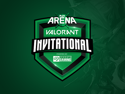 PAX Arena VALORANT Invitational badge brand design branding esports esports branding logo shield valorant