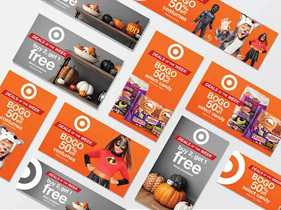 Target Halloween Digital Banners art direction design digital marketing