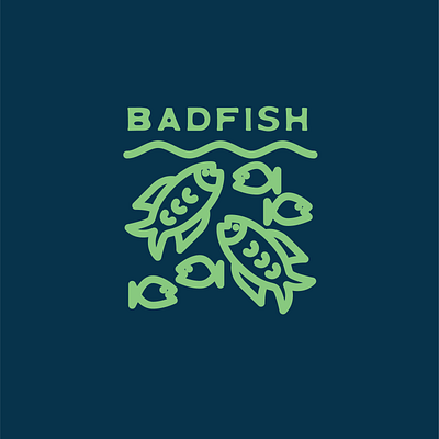 Badfish badfish branding logo logo design outdoors