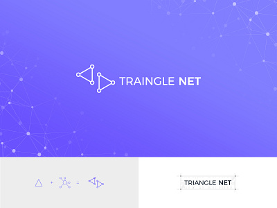 Traingle Network logo 2020 branding icon identity logo logo design logodesign mark minimal network network logo tranding triangle typography