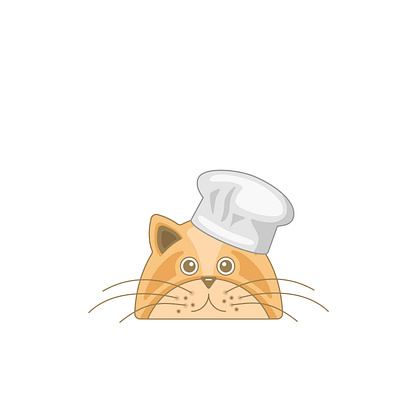 Cat cook animal animal art art art illustration cat icon illustration logo vector