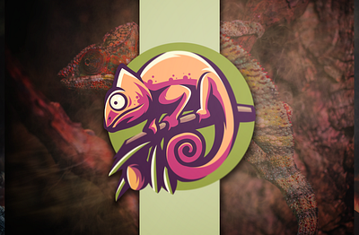 chameleon brand branding chameleon chameleon logo character logo designs esports flame games illustration logo skull sports vector video