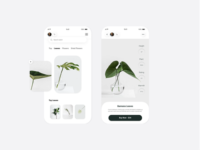 Flowers - eCommerce app clean design ecommerce figma flowers minimal mobile mobile design ui ux