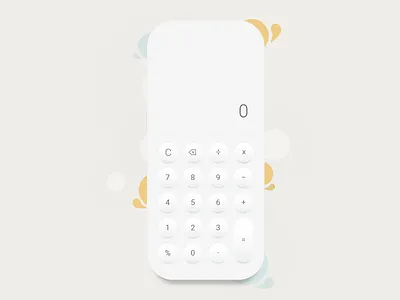 Calculator - Mobile App app app design calculator calculator app calculator design design math mathematics minimal mobile mobile app mobile ui ui ui design ux