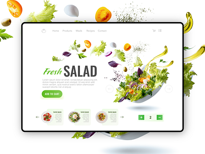 Concept design for eStore coder coders css dailyiu developer developers estore graphic design html html css interface landing page online store salad ui ui ux user experience user interface ux visiva