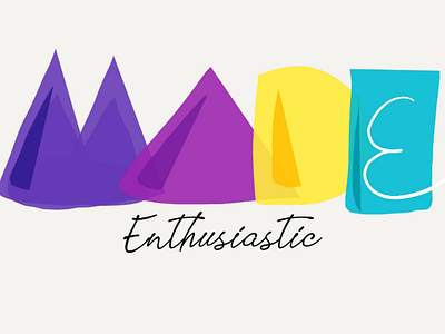 Made logo art beautiful brand brandidentity business card card colourful design enthusiastic graphics art identity label logo logo design logo design concept made mark painting typography unique