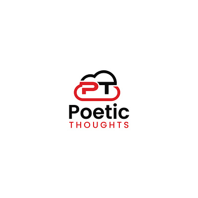 Poetic Thoughts Logo branding design flat graphic illustration logo logo design minimal unique logo vintage