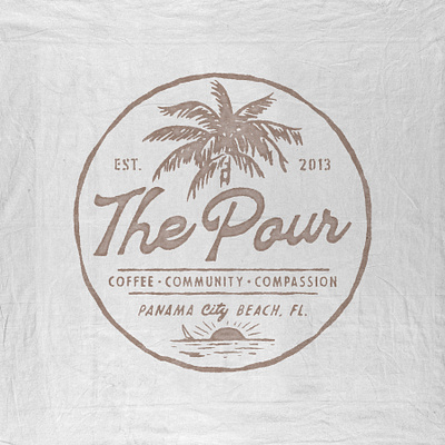 The Pour badge design branding design illustration t shirt design vector vintage vintage badge