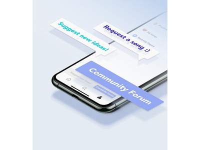 Illustration - Forum design feedback forum illustration mobile app ui