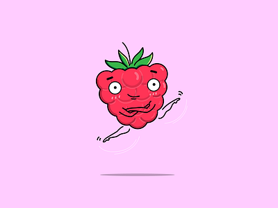 Rapberry & Ballet balletillustration cute illustration danceillustration digitalart digitalillustration fruitillustration raspberry