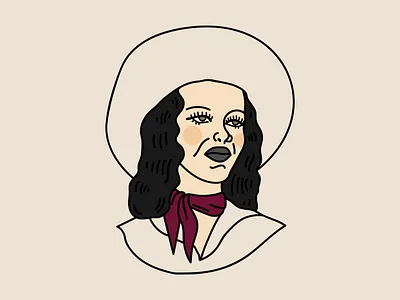 "All cowgirls go to heaven" adobe illustrator branding cowgirls design illustration logo minimal pattern pattern art pattern design patterns retro texas vector