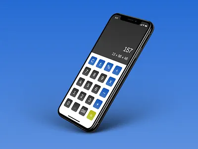 Daily UI #004 – Calculator app calculator dailyui dailyui 004 dailyuichallenge design figma minimal mobile mobile calculator ui