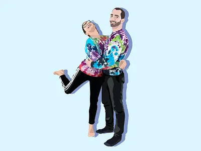 i looooooove you branding colorful design friend graphic graphic design illustration illustrator love quarantine summer tie dye