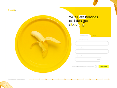 Banana adobe adobe xd august bananas branding colors creative design dribbble dribbble best shot food food and drink google google design lovely rebound sleek tuesday web yellow