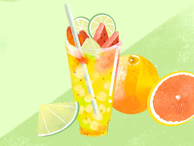 life saver🌟summer drink! colorful design illustration