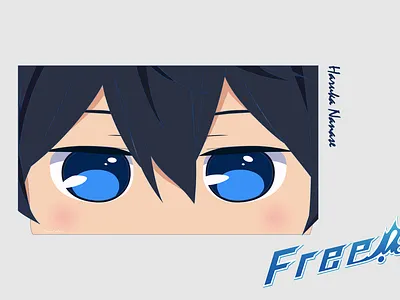 Haruka Nanase anime cavaei chibi design fata74 free! haru haruka haruka nanase illustration illustrator nanase vector
