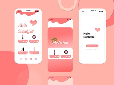 UI for Cosmetic App app branding icon logo ui ux vector