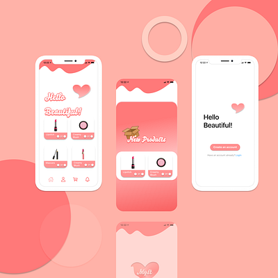 UI for Cosmetic App app branding icon logo ui ux vector