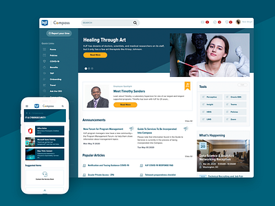 Henry Jackson Foundation Intranet Service Portal Design employee experience employee portal intranet portal service portal servicenow serviceportal ui ux