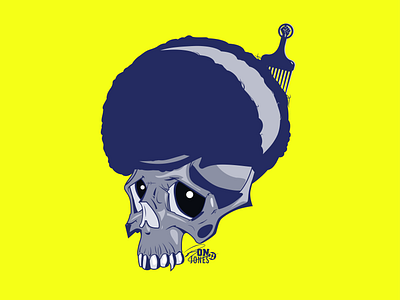 Skull Power creative illustration vector