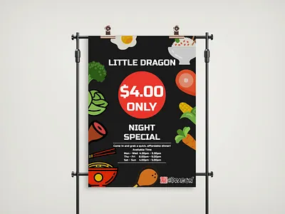 Night special sale poster design