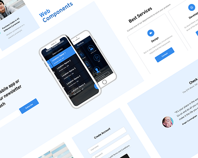 Web components article blogspot features hero image make reservation mobile services testimonials ui design web componnents web componnents web design