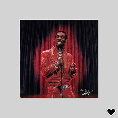 "Delirious" by Eddie Murphy album art collage cover cover design design graphic graphic design illustration