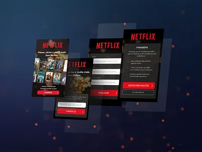 Netflix - Sign-up - #100DayUI netflix signup web mobile