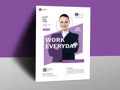 Corporate Business Flyer Template a4 flyer branding clean clean design creative creative agency fashion marketing minimal modern sale shopify vector