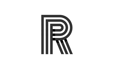 R LOGO app branding design icon illustration logo minimal typography vector