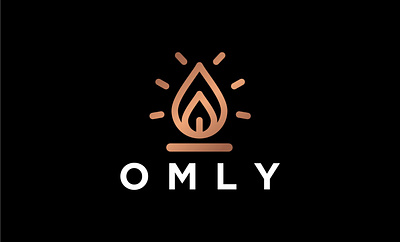 CANDLE LIGHT LOGO app branding design icon illustration logo minimal typography ux vector
