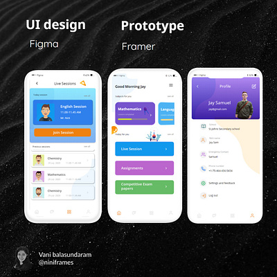 Learning APP UI interaction adobexd design figmadesign framerx interaction ui uiux ux