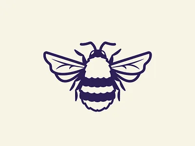 Bee Illustration #3 2d bee bees branding bug bugs design flat honey honey bee honeybee honeycomb icon illustration insect insects legs nature vector wings