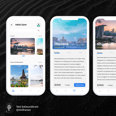 Travel APP -UI interaction app design figmadesign framerx interaction interaction design mobileappdesign ui uiux ux visual