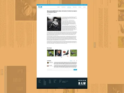 Article Page clean clean ui design flat ui web webdesign website