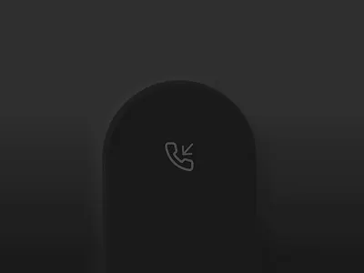 Neo-morphism Incoming call 3d abstract animation animation 2d app design black black and white call calling clean clean design concept minimal mobile mobile app neomorphism ui uiux ux white