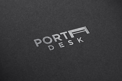 PORTA DESK LOGO app branding design icon illustration logo minimal typography ux vector