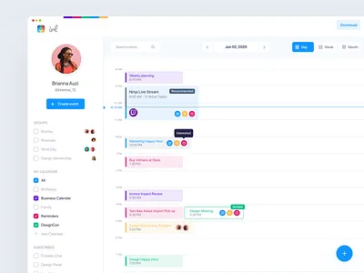 IRL Calendar Exploration calendar calendar 2021 calendar app calendar ui dates event invite join online place time timeline timeline cover timeline design users year