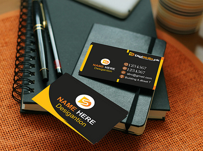 Business Card (Mockup) adobe illustrator adobe photoshop art brand identity branding business card design creative elegant flat graphic icon illustration logo logo design office print