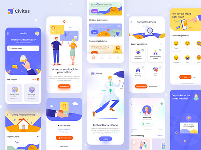 Civitas project app design icon illustration ui