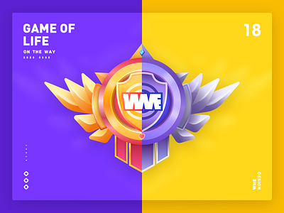 Game of Life affinity designer badge bronze design gold illustration wme