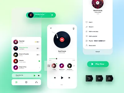 Music Player design ui