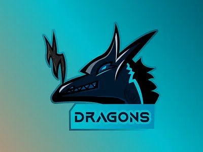 DRAGON Mascot esportlogo illustraion logo logo design mascot