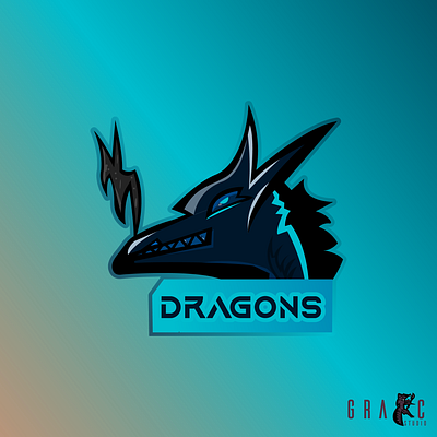 DRAGON Mascot esportlogo illustraion logo logo design mascot