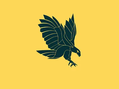 Falcon logo art branding child design illustration logo typography vector