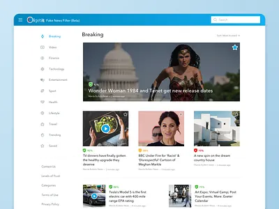 Oigetit Web Application app app design design development news news app ui ux web design website