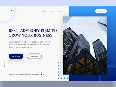 business website landing page. clean design design landingpage minimal simple design typography uiux web webdevelopment website