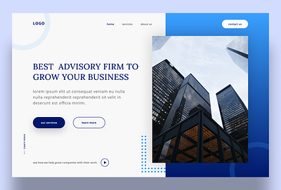 business website landing page. clean design design landingpage minimal simple design typography uiux web webdevelopment website